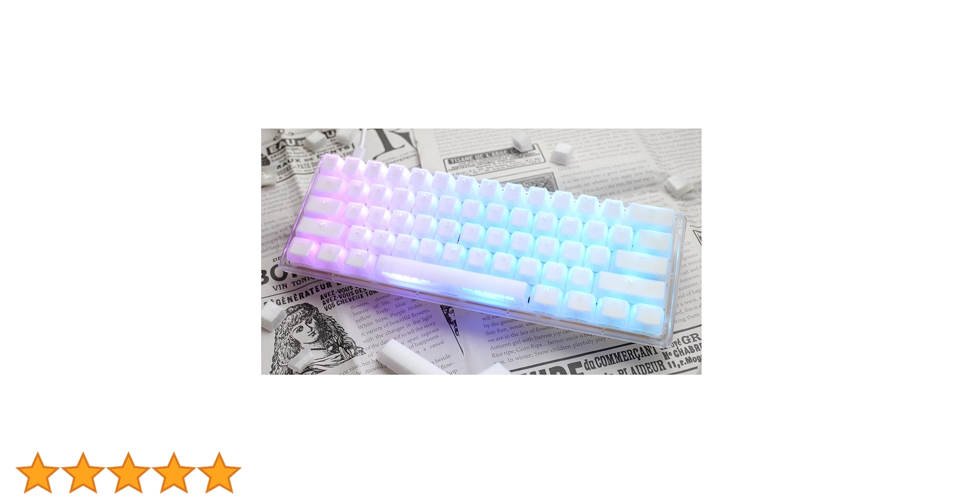 PC周辺機器 Ducky - Ducky One 3 Mini 60% Aura White Amazon | Ducky Channel One 3 Mini Pure White 60 Percent